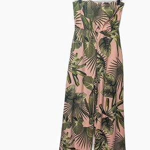 Privy Sleeveless Pink Palm Jumpsuit, S